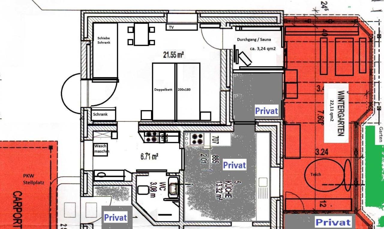 Kommod Stuv - Fewo Fuer 2 Personen Mit Wintergarten Und Sauna Langstedt Exteriör bild